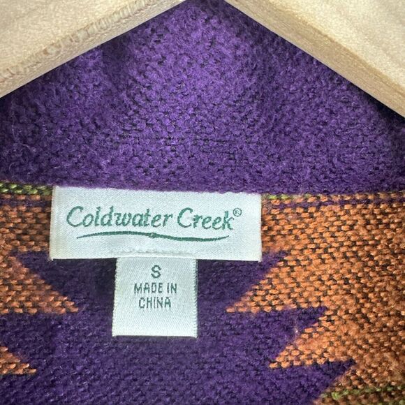 Coldwater Creek Colorful Southwestern Boho Metal Classp Artsy Blazer Womens S - Picture 3 of 16